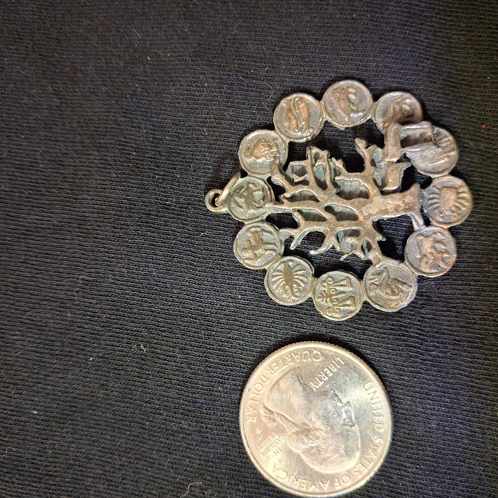 Silver Tree of Horrorscope Pendant Necklace